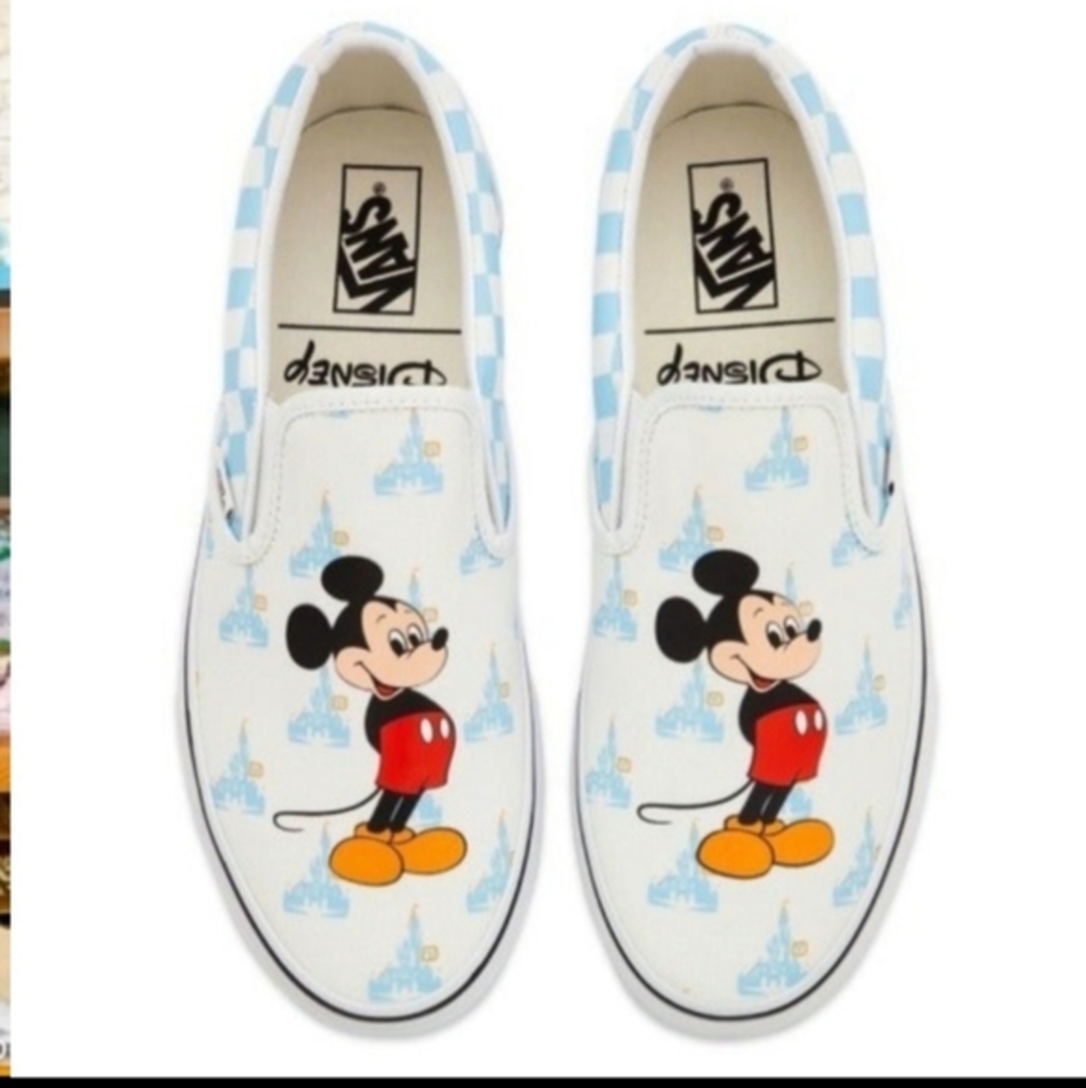 Vans x Disney Classic Slip On Mickey Mouse 50th Anniversary Sneakers